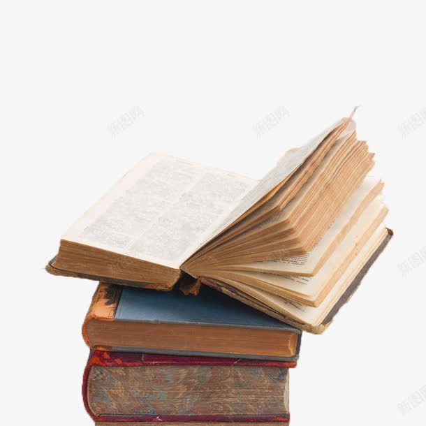 翻开的书页古老的书png免抠素材_新图网 https://ixintu.com 复古的书 学习 翻开的书页 阅读