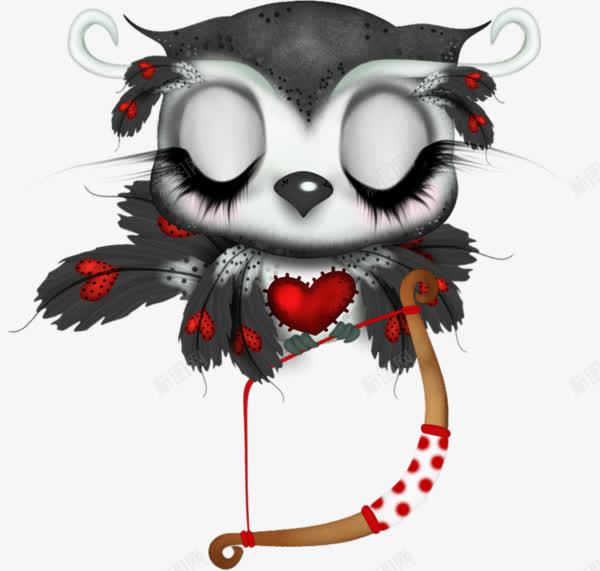 睡觉的猫头鹰png免抠素材_新图网 https://ixintu.com 可爱 大眼睛 熟睡 猫头鹰