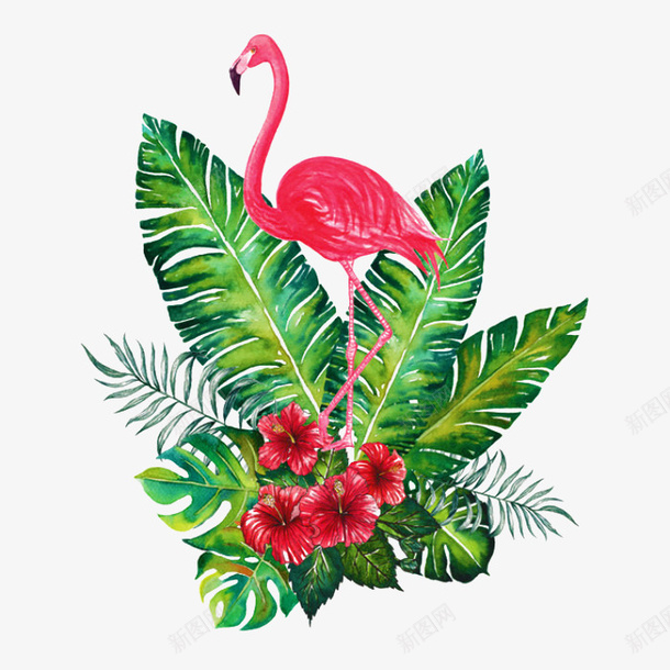绿植和鲜花png免抠素材_新图网 https://ixintu.com 树叶 矢量装饰 绿植 装饰 装饰画 鲜花