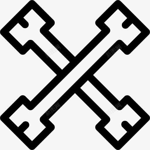 直骨交叉图标png_新图网 https://ixintu.com 人 人类的身体 十字架 概述 直 线 身体的一部分 骨