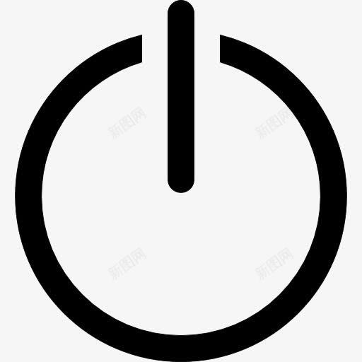电源按钮标志图标png_新图网 https://ixintu.com 功率 圆形的 按钮 接口 普遍的 标志 符号 通用的接口