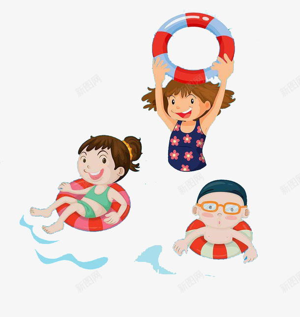 可爱风格海边小孩图案png免抠素材_新图网 https://ixintu.com 可爱风格 图案 效果图案 海边小孩 玩耍 装饰