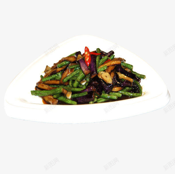 产品实物农家菜茄子豆角png免抠素材_新图网 https://ixintu.com 中式菜品 传统美食 烧茄子 美味 美食 茄子 茄子豆角 豆角 豆角炒茄子 长豆角 餐饮 餐饮美食