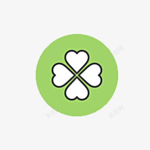 四叶草图标png_新图网 https://ixintu.com 四叶草 幸运 植物图标 爱心