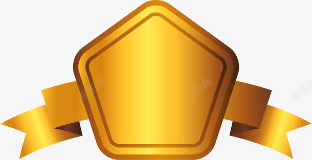 黄色五边形标签装饰图案png免抠素材_新图网 https://ixintu.com 五边形 免抠PNG 标签 装饰图案 黄色
