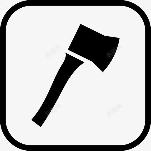 伐木工人签署图标png_新图网 https://ixintu.com 伐木 切割 斧头 木材 武器