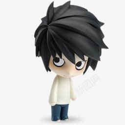 卡通黑色短发男孩png免抠素材_新图网 https://ixintu.com 卡通 男孩 短发 黑色