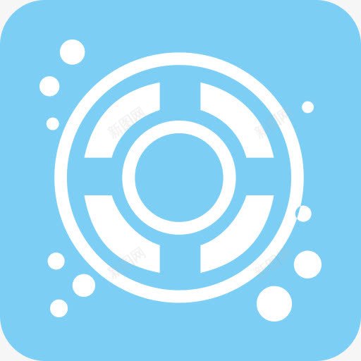 浮社会扁平的圆形矩形图标png_新图网 https://ixintu.com Design float 浮 设计