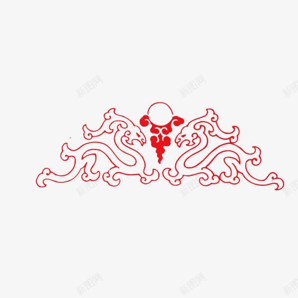花纹底纹红色装饰中国风png免抠素材_新图网 https://ixintu.com 中国风 红色 花纹底纹 装饰