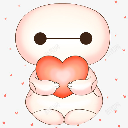 抱着爱心的小人png免抠素材_新图网 https://ixintu.com 卡通 小人 爱心 粉色