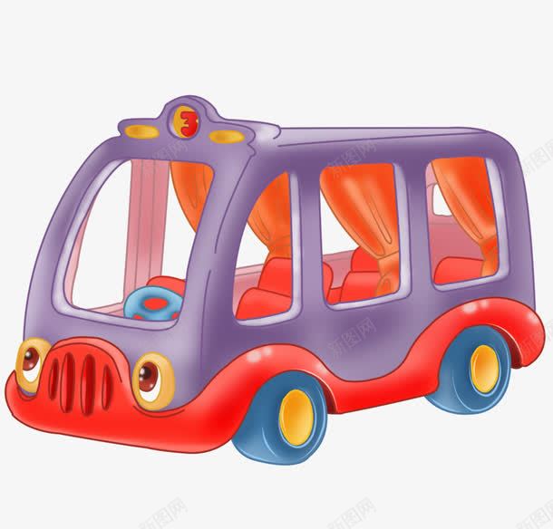 旅游车png免抠素材_新图网 https://ixintu.com 交通工具 卡通车 车子