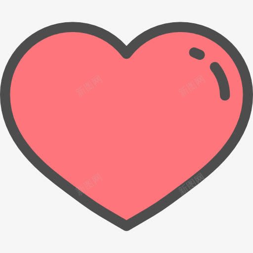 心图标png_新图网 https://ixintu.com 像情人 和平的心 形状 形状和符号 爱 界面