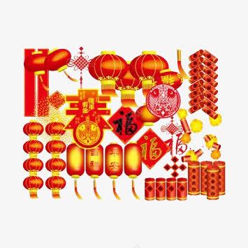 新年锦集png免抠素材_新图网 https://ixintu.com 喜庆 新年 灯笼 素材 红色 锦集 鞭炮