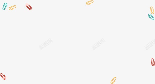 卡通彩色曲别针png免抠素材_新图网 https://ixintu.com 卡通 彩色 曲别针