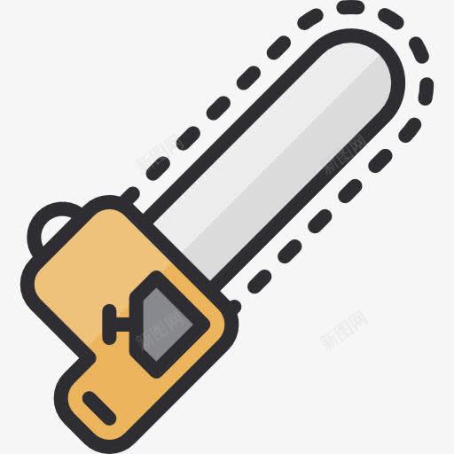 卡通电锯png免抠素材_新图网 https://ixintu.com 工具 日用百货 电锯 裁剪