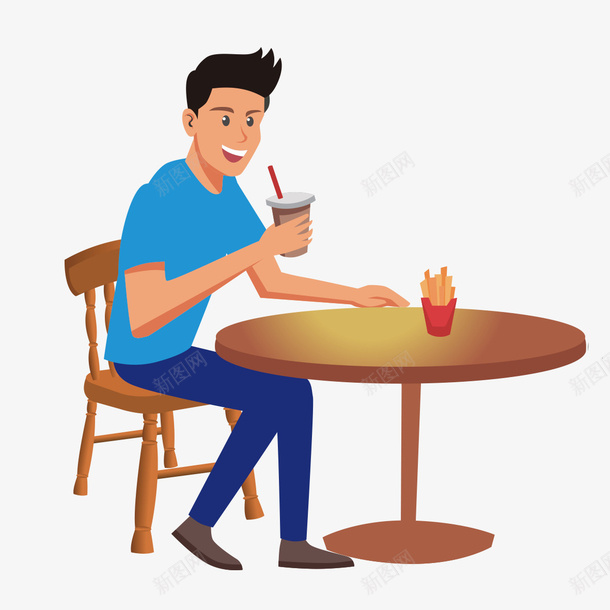 一个人单独喝奶茶png免抠素材_新图网 https://ixintu.com 一个人 单独 喝奶茶 招牌奶茶 素材