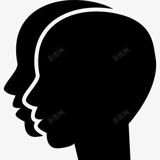 双子双生子头符号图标png_新图网 https://ixintu.com 二 双子座 头 星座 星座生肖包 标志 男性双胞胎 符号