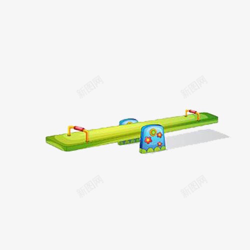 儿童游乐设施png免抠素材_新图网 https://ixintu.com 儿童 插画 玩具 跷跷板