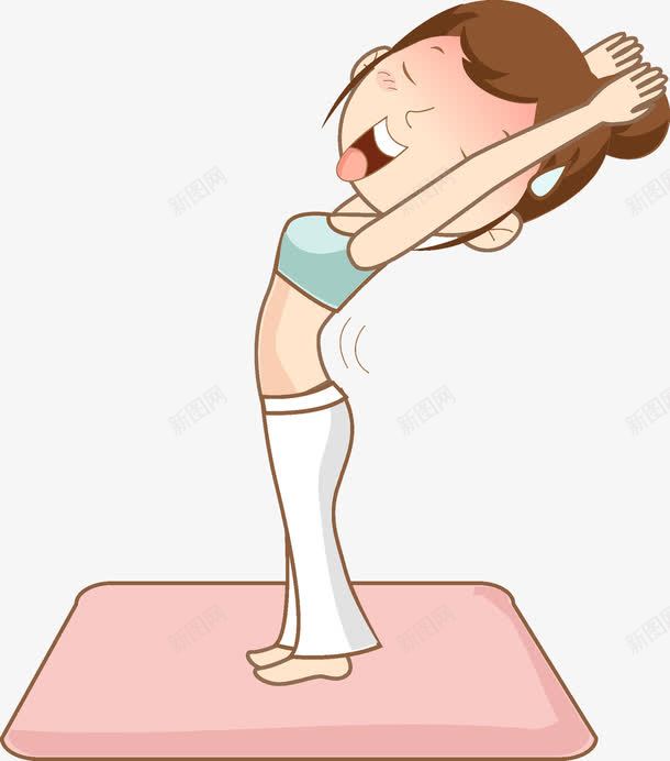 塑身女孩png免抠素材_新图网 https://ixintu.com 人物画 卡通人物 卡通手绘 塑身女孩 水彩画 装饰图案