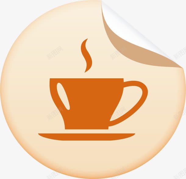 圆形翻纸png免抠素材_新图网 https://ixintu.com 卡通卷角 卷角 卷边 翻页卷角