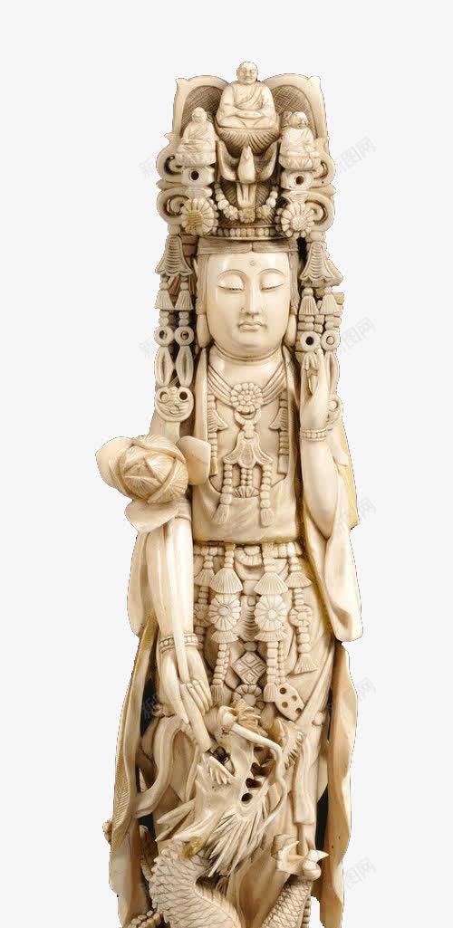 木雕菩萨像png免抠素材_新图网 https://ixintu.com 佛教 工艺品 木雕 民间工艺 菩萨像 观音菩萨图片 雕刻