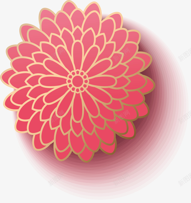 粉色传统微立体花朵png免抠素材_新图网 https://ixintu.com 3D立体 微立体 新式雕花 矢量图案 简约 粉色 花朵