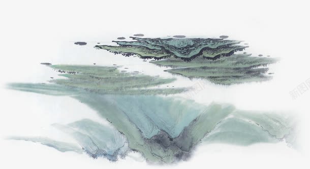 山png免抠素材_新图网 https://ixintu.com 中国风 假山 山 水墨画