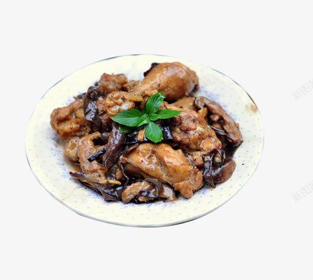 香菇蒸鸡png免抠素材_新图网 https://ixintu.com 蒸鸡 食物 香菇蒸鸡 鸡肉