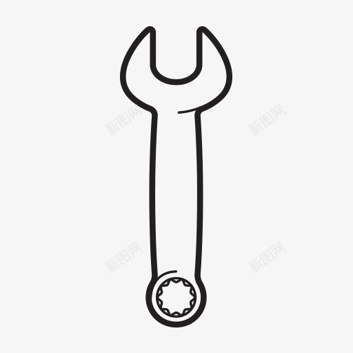 手绘扳手图标png_新图网 https://ixintu.com 工具 手绘画 扳手 矢量装饰 装饰