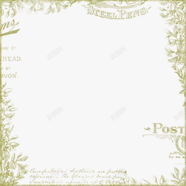 外国风边框png免抠素材_新图网 https://ixintu.com png post 手绘 素材 边框