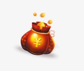 钱袋金币png免抠素材_新图网 https://ixintu.com 金币 钱袋