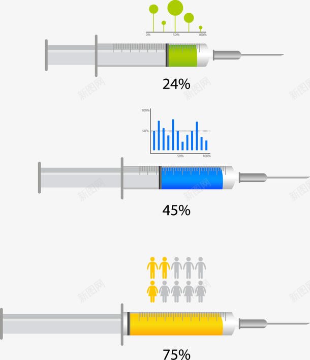 手绘针剂png免抠素材_新图网 https://ixintu.com 手绘 注射器 针剂