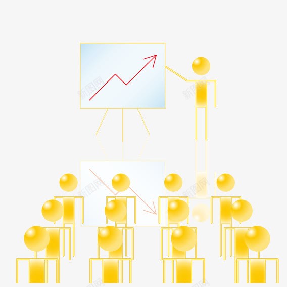 排列的小黄人矢量图ai免抠素材_新图网 https://ixintu.com 分析 团队 小黄人 排列 排列的小黄人 讲解 走势 队伍 矢量图