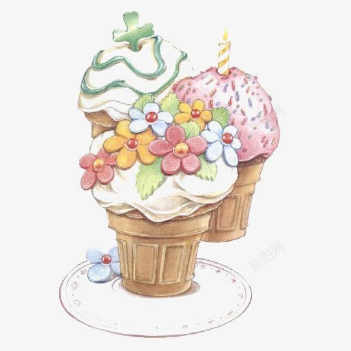 卡通纸杯蛋糕png免抠素材_新图网 https://ixintu.com 卡通 奶油蛋糕 手绘 插画 烘焙 纸杯蛋糕 美食