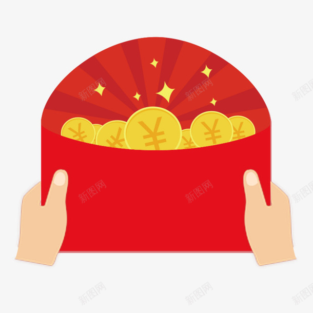 装满金币的红包png免抠素材_新图网 https://ixintu.com png 电商 红包 装满金币