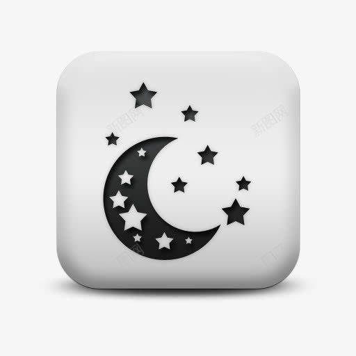 磨砂白广场图标自然奇迹月亮随着png_新图网 https://ixintu.com icon matte moon natural square stars white with wonders 图标 奇迹 广场 星星 月亮 白 磨砂 自然 随着