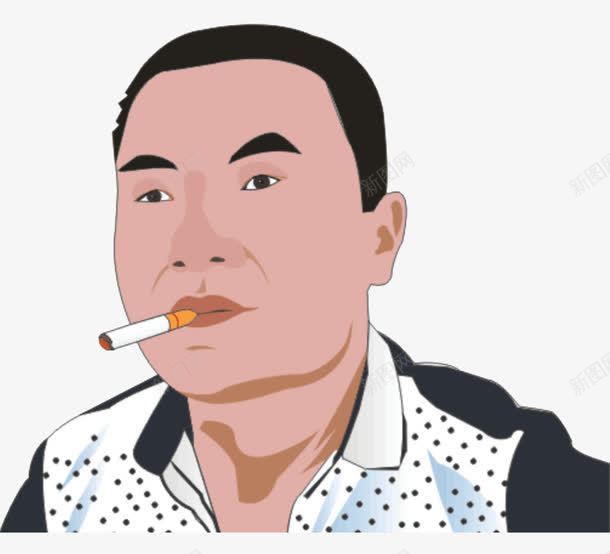 叼烟中年大叔png免抠素材_新图网 https://ixintu.com png 中年人 人 大叔 烟