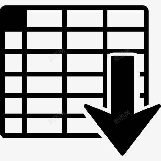 表格升序图标png_新图网 https://ixintu.com 上升 下降 微软Excel电子表格 表格单元格 表格数据