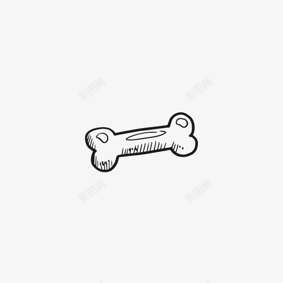 手绘的骨头图标png_新图网 https://ixintu.com png图形 png装饰 卡通 手绘 装饰 骨头 黑色