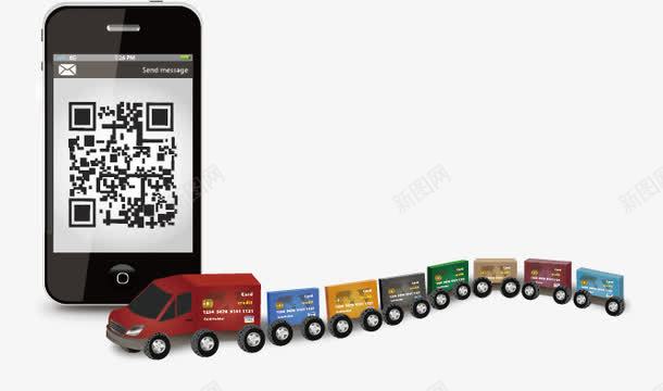 商务插图png免抠素材_新图网 https://ixintu.com 二维码 信用卡 商务插图 商务海报素材 商务素材 广告设计 手机 金融元素