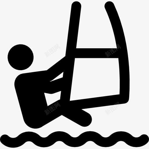 风冲浪图标png_新图网 https://ixintu.com 休闲 体育 冲浪 夏天 消夏 运动