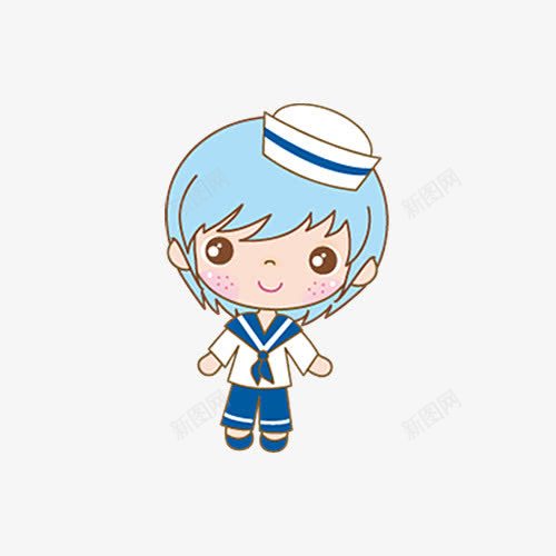 卡通海军制服男孩标签png免抠素材_新图网 https://ixintu.com ppt 制服 卡通 标签 海军 男孩