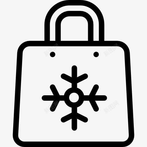 购物袋图标png_新图网 https://ixintu.com 商业 商务 圣诞 购物 购物袋