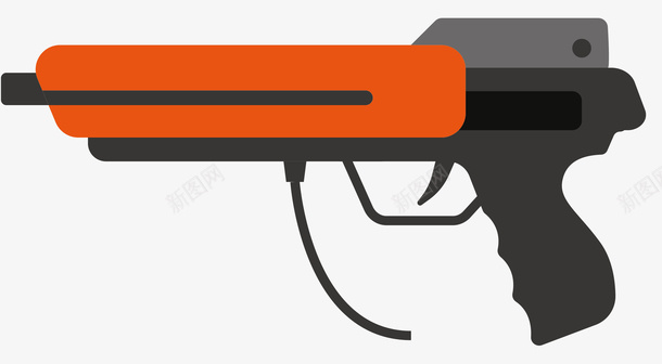 橙黑色卡通镭射枪png免抠素材_新图网 https://ixintu.com 卡通镭射枪 卡通风格 橙黑色 玩具 矢量镭射枪 镭射枪 镭射枪玩具