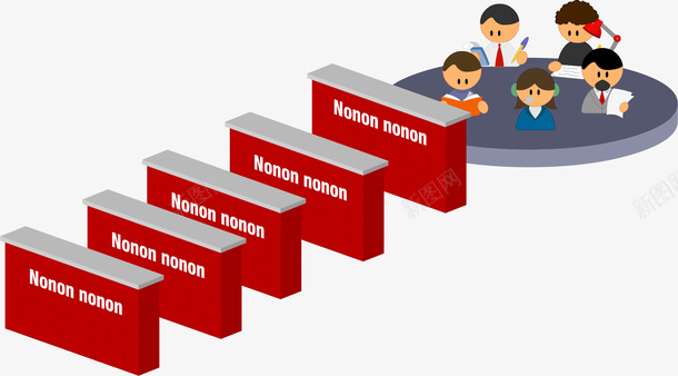 手绘商务人物矢量图ai免抠素材_新图网 https://ixintu.com ppt 商务人物 手绘 矢量图