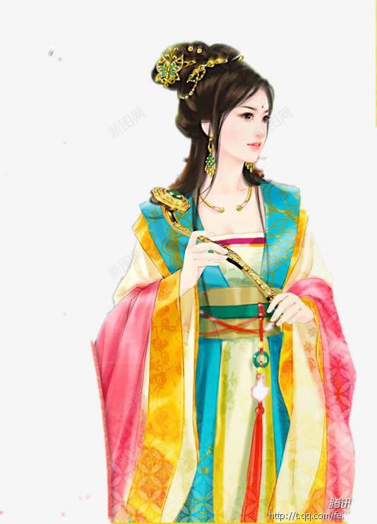 手绘古风古衣风格女子png免抠素材_新图网 https://ixintu.com 古衣 古风 女子 手绘 风格