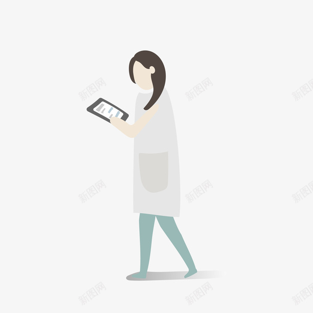 卡通走路看手机女人矢量图eps免抠素材_新图网 https://ixintu.com 女人 女人PNG 女人手机 手机 手机女人 看手机 矢量图