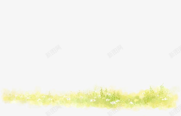 唯美春日草地美景植物png免抠素材_新图网 https://ixintu.com 春日 植物 美景 草地