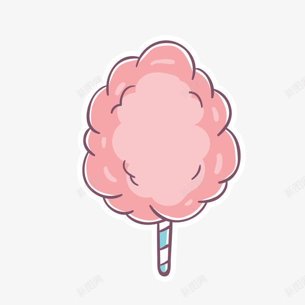 粉色棉花糖png免抠素材_新图网 https://ixintu.com 卡通棉花糖 卡通甜食 粉色棉花糖 背景装饰
