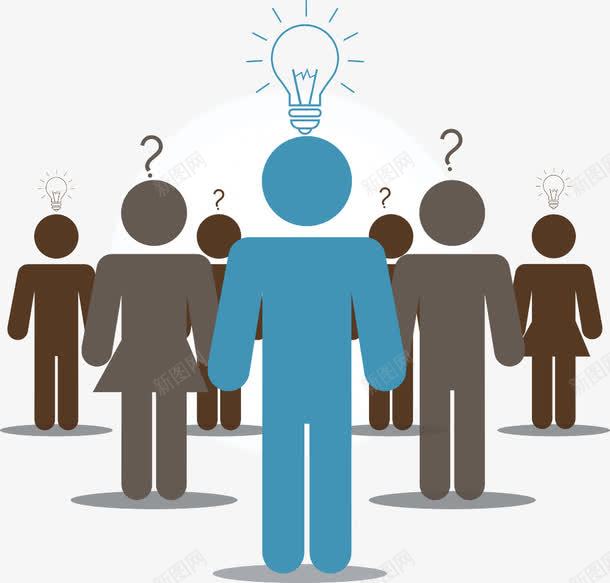 人物图标矢量图eps_新图网 https://ixintu.com 人 人物 思考 矢量图